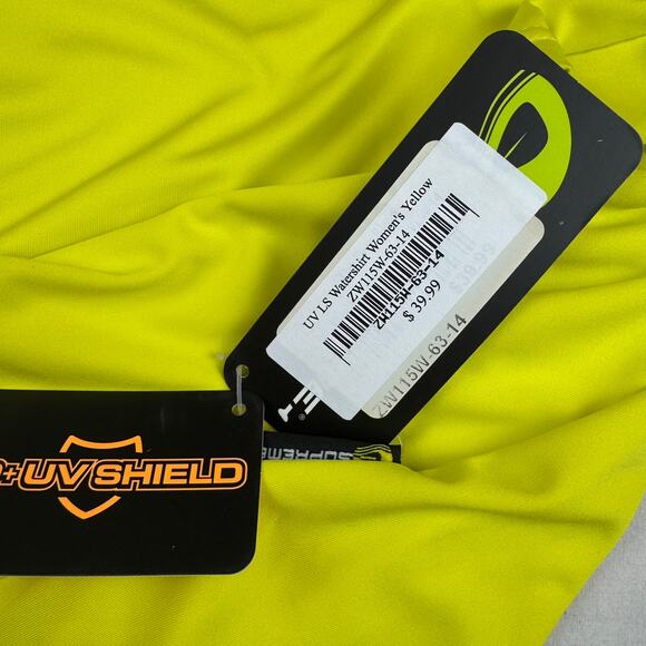 Women's Long Sleeve UV Swim Shirt Rash Guard NWT - Size 14 - Picture 4 of 6